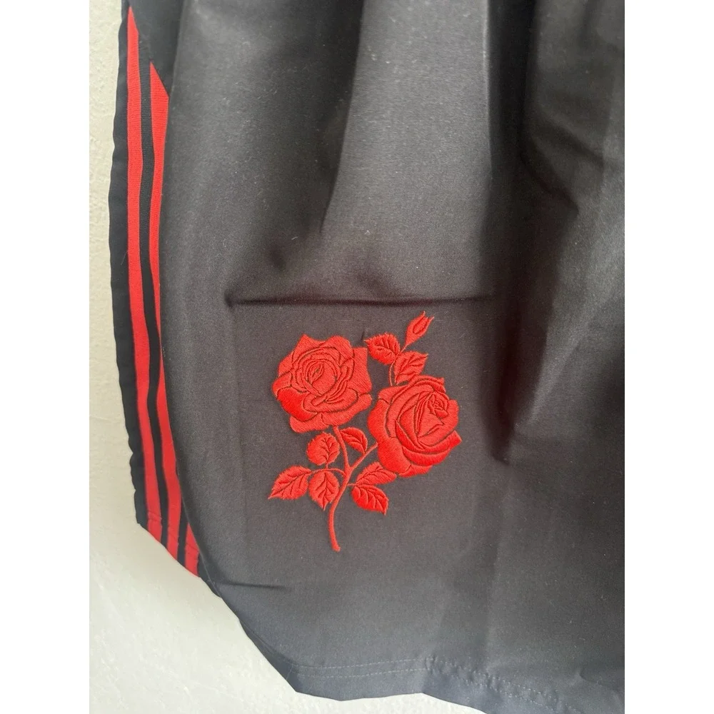 willy chavarria x‎ adidas long shorts jw1443 Size XS CONSORTIUM COLLAB BLACK RED